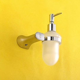 Soap Dispensers, 1pc Removable Contemporary Brass Glass Soap Dispenser