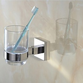 Toothbrush Holder, 1 pc Contemporary Stainless Steel Toilet Brush Holder Bathroom