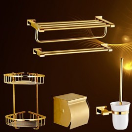 Bathroom Accessory Set, 1set Contemporary Brass Bathroom Accessory Set Bathroom