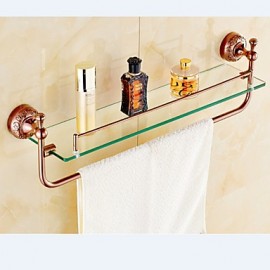 Bathroom Gadgets, 1 pc Neoclassical Brass Zinc Alloy Bathroom Shelf Bathroom