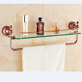 Bathroom Gadgets, 1 pc Neoclassical Brass Zinc Alloy Bathroom Shelf Bathroom