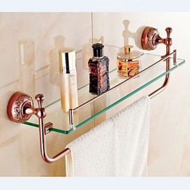 Bathroom Gadgets, 1 pc Neoclassical Brass Zinc Alloy Bathroom Shelf Bathroom