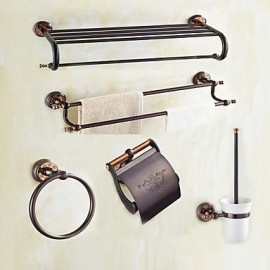 Bathroom Accessory Set, 1set High Quality Modern Style Brass Bathroom Accessory Set Wall Mounted