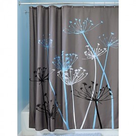 Shower Curtains Neoclassical Polyester Floral Botanical Machine Made