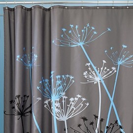 Shower Curtains Neoclassical Polyester Floral Botanical Machine Made