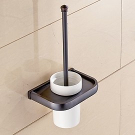 Toilet Brush Holder, Modern Contemporary Toilet Brushes & Holders Brass Non Skid Cylindrical Foam