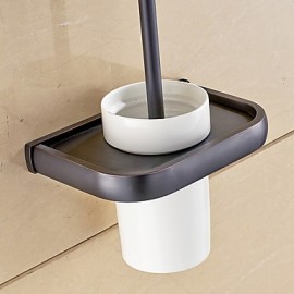 Toilet Brush Holder, Modern Contemporary Toilet Brushes & Holders Brass Non Skid Cylindrical Foam
