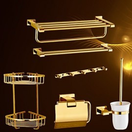 Bathroom Accessory Set, 1set Contemporary Brass Bathroom Accessory Set Bathroom