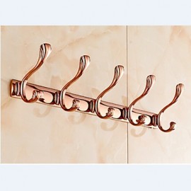 Robe Hooks, 1 pc Neoclassical Brass Zinc Alloy Robe Hook Bathroom