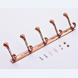 Robe Hooks, 1 pc Neoclassical Brass Zinc Alloy Robe Hook Bathroom