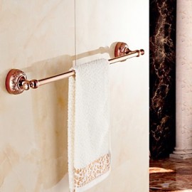 Towel Bars, 1 pc Neoclassical Brass Zinc Alloy Towel Bar Bathroom