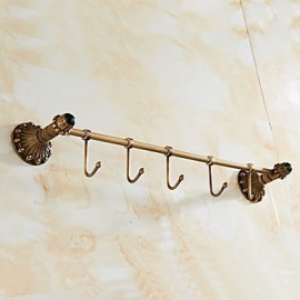 Robe Hooks, Archaistic Hooks Brass Non Skid Striped Rectangle 0.5mm Foam