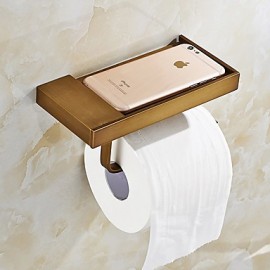 Toilet Paper Holders, 1 pc Neoclassical Brass Facial Tissue Holders Bathroom