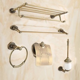 Bathroom Accessory Set, 1set Antique Brass Bathroom Accessory Set Bathroom