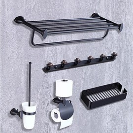 Bathroom Accessory Set, 1set High Quality Modern Contemporary Metal Bathroom Accessory Set Wall Mounted