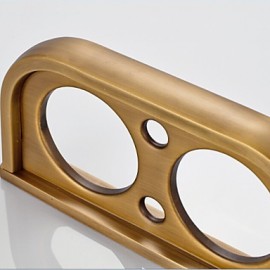 Toothbrush Holder, 1 pc Neoclassical Brass Toothbrush Holder Bathroom