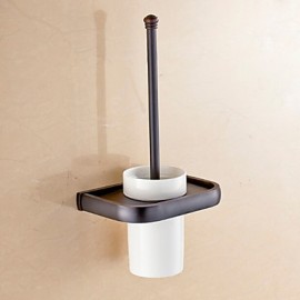 Toilet Brush Holder, 1 pc Neoclassical Brass Toilet Brush Holder Bathroom