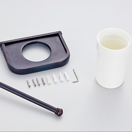 Toilet Brush Holder, 1 pc Neoclassical Brass Toilet Brush Holder Bathroom