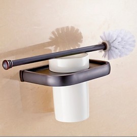 Toilet Brush Holder, 1 pc Neoclassical Brass Toilet Brush Holder Bathroom