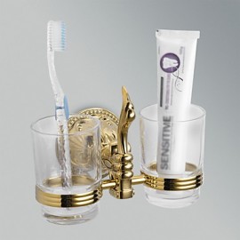 Toothbrush Holder, 1pc Removable Antique Brass Toothbrush Holder