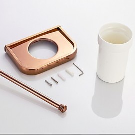 Toilet Brush Holder, 1 pc Neoclassical Brass Toilet Brush Holder Bathroom