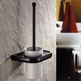 Bathroom Products, 1 pc Neoclassical Brass Toilet Brush Holder Bathroom