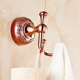 Robe Hooks, 1 pc Neoclassical Brass Zinc Alloy Robe Hook Bathroom