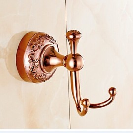 Robe Hooks, 1 pc Neoclassical Brass Zinc Alloy Robe Hook Bathroom