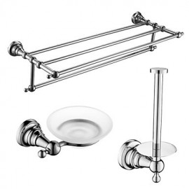 Bathroom Accessory Set, 1set High Quality Barroco Brass Bathroom Accessory Set