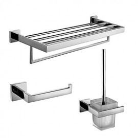 Bathroom Products, 1set Contemporary Stainless Steel Bathroom Accessory Set Bathroom
