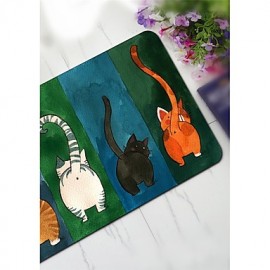 Mats & Rugs, 1pc Casual Modern Bath Mats Rubber Contemporary Bathroom Easy to clean