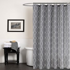 Shower Curtains Modern Polyester Geometric Machine Made