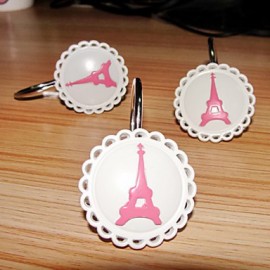 Shower Curtains, Shower Curtain Hooks Modern Stainless Steel Architecture