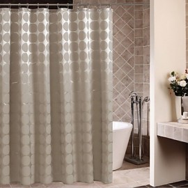 Shower Curtains Neoclassical Polyester Polka Dot Machine Made