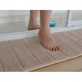 Mats & Rugs, 1pc Modern Polyester Microfiber Solid Colored Bathroom