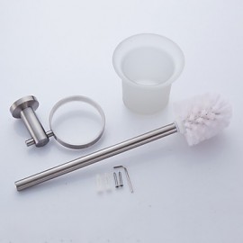 Toilet Brush Holder, 1 pc Modern Stainless Steel Toilet Brushes & Holders Bathroom