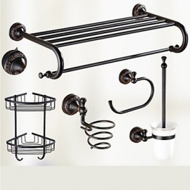 Bathroom Accessory Set, 1set Quick Release Antique Brass Bathroom Accessory Set