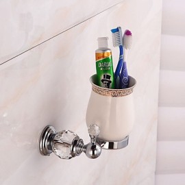 Toothbrush Holder, 1pc High Quality Modern Metal Toothbrush Holder Wall Mounted