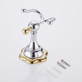 Robe Hooks, 1 pc Contemporary Brass Robe Hook Bathroom