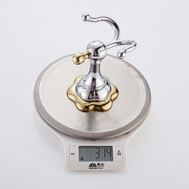 Robe Hooks, 1 pc Contemporary Brass Robe Hook Bathroom