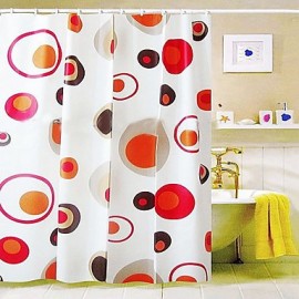 Shower Curtains Neoclassical PEVA Polka Dot Machine Made