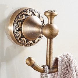 Robe Hooks, New Arrival Bathroom Accessories European Antique Copper Robe Hook Clothes Hook Coat Hook