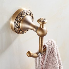 Robe Hooks, New Arrival Bathroom Accessories European Antique Copper Robe Hook Clothes Hook Coat Hook