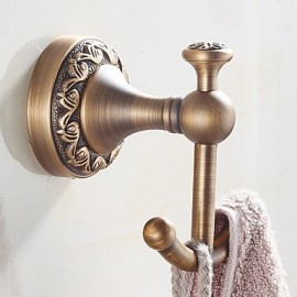 Robe Hooks, New Arrival Bathroom Accessories European Antique Copper Robe Hook Clothes Hook Coat Hook