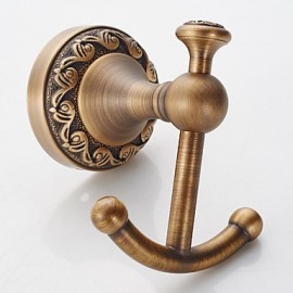 Robe Hooks, New Arrival Bathroom Accessories European Antique Copper Robe Hook Clothes Hook Coat Hook