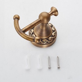 Robe Hooks, New Arrival Bathroom Accessories European Antique Copper Robe Hook Clothes Hook Coat Hook
