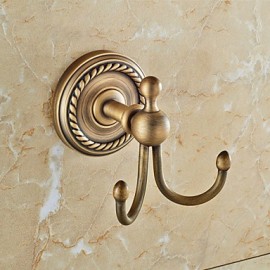 Robe Hooks, 1 pc Traditional Brass Robe Hook Bathroom
