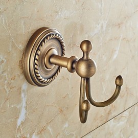 Robe Hooks, 1 pc Traditional Brass Robe Hook Bathroom