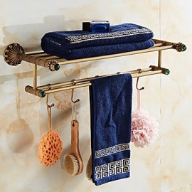 Towel Bars, 1 pc Archaistic Brass Towel Racks & Holders Bathroom