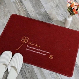 Mats & Rugs, Casual Bath Rugs Polyester Microfiber Plants Rectangle